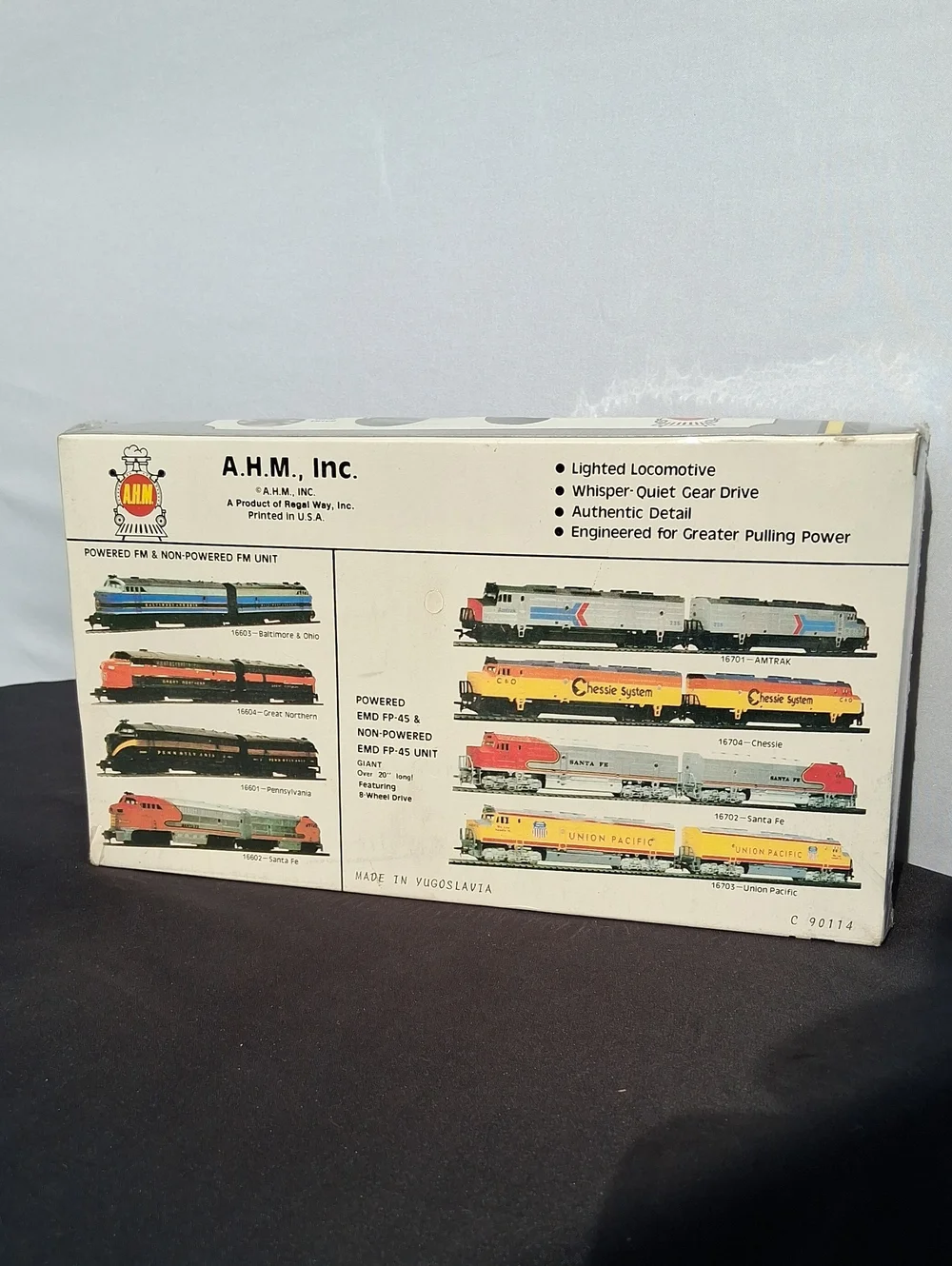 AHM HO Scale Lighted Locomotive